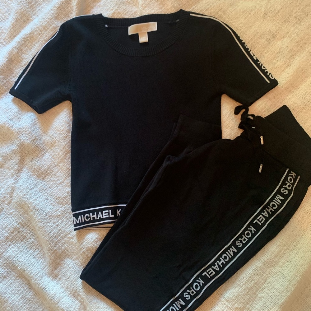 Michael Kors Logo Tape Stretch-Viscose Set xxs
